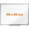 Nobo Lavagna magnetica in acciaio Nobo Amazon Exclusive 60x45 cm - Lavagna cancellabile a secco con cornice in alluminio portapenne, lavagna magnetica da parete per ufficio, casa, bacheca per aula, scuola
