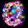 Kangtaixin 12 fasce di fiori LED luminose - corone di fiori regolabili per feste, matrimoni, festival, accessori per capelli per donne e ragazze