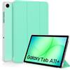 EasyAcc Custodia Cover Compatibile con Samsung Galaxy Tab A11+ Plus/ A9+ 11 Pollici 2025 SM-X236B/SM-X230 Tablet, Verde Menta