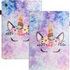 LSPCASA Custodia Per Samsung Galaxy Tab A11 8.7 Pollici 2025 X130 X135/Galaxy Tab A9 8.7 2023 X110 X115 PU Flip Tablet Cover con Supporto Porta Slot per Scheda Custodia Cover Unicornio