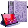LSPCASA Protettiva Case Per Lenovo Tab M11 11.0 Pollici Funzione Di Supporto Cover Con Slot Per Schede Custodia Con Fascia Elastica Porpora
