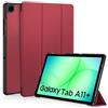EasyAcc Custodia Cover Compatibile con Samsung Galaxy Tab A11+ / A11 Plus 11 Pollici 2025 SM-X236B/SM-X230 Tablet, Rosso vino