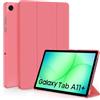 EasyAcc Custodia Cover Compatibile con Samsung Galaxy Tab A11+ Plus/ A9+ 11 Pollici 2025 SM-X236B/SM-X230 Tablet, Rosa Anguria