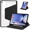 FDHYFGDY Cover rotante per Samsumg Galaxy Tab S10 Fe Plus/S10 Fe+ 13,1 pollici con Supporto a S-Pen, Supporto per Protezione a Rotazione a 360 gradi Transparente, Auto da Scia/Sonno (Nero)
