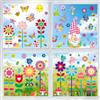 Kangtaixin Adesivi per Finestre Primaverili - 112 Stickers Floreali per Decorazioni Primaverili - Adesivi per Finestre per Bambini Riutilizzabili - Decorazione della Finestra per Camerette dei Bambini