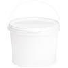 Garronda Secchio con Coperchio 3 L 5 Pezzi Bianco GD-0071
