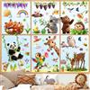 Kangtaixin Adesivi per Finestre per Bambini Primaverili - 93 Adesivi per Finestre con Animali per Decorazioni Primaverili, Stickers in PVC Riutilizzabile, Decorazione della Finestra per Camerette