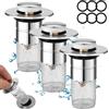 LCXCXY Tappo Lavandino Bagno, Tappo Lavandino Cucina in 3 pezzi, Tappi Lavandino Bagno, Tappo Bidet, Tappo di Scarico, Tappi Bidet Universale Pop Up, adatto per Foro Di Drenaggio da 34-40 mm