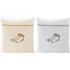 HW CASA 2 Pezzi Sacchetti Lavatrice Doppio Addensamento,Sacchetti per il Bucato Riutilizzabili per le Lavatrici,Borsa per il Bucato con Cerniera Nascosta,Beige e Bianco,18×22CM