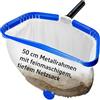 ROMIVO Retino Piscina a Maglia Ultra Fine 20" (Larghezza Telaio 50 cm), Retino per Piscina e Laghetto con Telaio in Alluminio, Rete Profonda per Foglie, Sabbia, Alghe e Detriti, Asta Non Inclusa