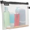 Leitz WOW Busta da Viaggio per Cosmetici, Resistente all'Acqua, Adatta come Borsa per il Bagno, Indicata per i Viaggi, 24 x 17 x 3 cm, Nero , 40140095