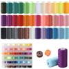 JIYANA 72 Pezzi Kit Cucito, Filo Per Macchina Da Cucire, 36 Colori Vari Di Filo Per Cucire, 400 Metri Di Filo Poliestere Resistente Per Rotolo, 36 Rocchetti Di Filo Per Cucire Per Macchine Taglia E Cuci