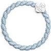 By Eloise London Silver Quatrefoil Woven colore Faded Denim