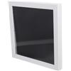 Toyvian Scatola con cornice in acrilico per maglietta da calcio, per maglie da basket e baseball, montaggio a parete, 33 x 33 x 3,7 cm, bianco