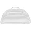 Mimdixy Copripiatto Trasparente, Copripiatti Antipolvere in Acrilico Forma Rettangolare Comodo Pratico Piatto da Portata Piatto Domestico Coperchio per Protezione Alimenti con Manico per (XL 100x70cm /
