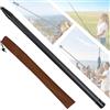 WEWOGA 5m/16,4ft Carbonio Fibra Estensibile Invisibile Selfie Bastone Compatibile con Insta360 X5-X Ultra Lungo Palo Compatibile con GoPro 12-3, Osmo Action 6/5 Pro 4/3, Compatibile con Xbot Go Fotografia