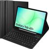 KTOITION Custodia con tastiera per Samsung Galaxy Tab A11+/A9+ 11 2025/2023, tastiera layout UK per tablet Samsung A11 Plus/A9 Plus, custodia sottile in PU con tastiera wireless per tablet samsung A11+ Plus
