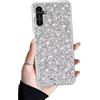 SEHEYA Cover Brillantini per Samsung Galaxy A35 5G Glitter Silicone Case Hybrid Morbido Antiurto Custodia Diamante Lucciante Cristalli Design Cover Cellulari Donne Ragazze, Argento
