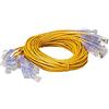 Monoprice 116347 Cavo patch Ethernet Cat6A UTP, 30 AWG, 10 G, in puro rame nudo, antigroviglio, RJ45, serie SlimRun, 1,5 m, giallo, confezione da 10