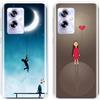 SEHEYA 2 Pezzi Custodia per OPPO A79 5G Cover Aesthetic Disegni Fantasia Silicone Bumper Case Ultra Sottile TPU Morbido Antiurto Protettiva Custodie, Ragazza Della Luna