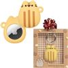 iFace Pusheen Café Series - Cover protettiva in silicone progettata per Apple AirTags [custodia con personaggio carino] [moschettone portachiavi con clip inclusa] - Madeleine