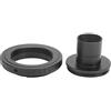 Segrehy M42x0.75 Anello T Adattatore Obiettivo Telescopio Metallo ad Alta Precisione a DSLR Supporto Fotocamera per Fuji Nero 24.5mm