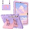 FINTIE Custodia per Samsung Galaxy Tab S10 Lite/S10 FE 10.9 2025/S9 FE 10.9/S9 11 - Antiurto Robusta Case Protettiva Cover con Supporto Integrato, Lilla