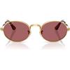 Ray-Ban Occhiali da Sole RB3931 001/AF x ASAP Rocky Oro Arista/Viola Unisex Polarizzati 54/21/145