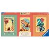 Ravensburger Minipuzzle-Trio 100 Teile - Ukiyo-e Katzenkrieger, Roter Panda & Drache