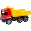 LENA - Mercedes Benz Actros Camion della Spazzatura per 3+ Anni Bambini, Giallo/Rosso