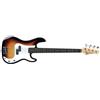GEWA Basso Elettrico, RCB-100 sunburst, Corpo in legno di tiglio massiccio, Manico in acero, Tastiera in legno di pakka, hardware cromato