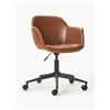Westwing Collection Sedia da scrivania in similpelle con seduta stretta Fiji -