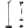 Pyle ASTA MICROFONO REGOLABILE IN ALTEZZA 85-152CM BASE ROTONDA PROFESSIONALE