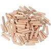 PATIKIL Spilli di Legno per Dadi 1/4 x 3/4 (6mm x 20mm) Astine Dritte in Legno per Dadi Scanalati in Legno per Artigianato Mobili FAI DA TE Duro Legno Conta 100