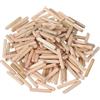 PATIKIL Perni di tasselli in legno, 4 mm x 25 mm, dritti, scanalati, per artigianato, mobili, fai da te, legno duro, conteggio 200