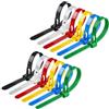 Yatrosynth 100 Pezzi Fascette Riutilizzabili, Strong Plastic Wire Ties, 200 x 4.8 mm, Indoor and Outdoor UV Resistant, per Recinzione Ordinare Cavi - Colori Misti