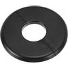 PATIKIL Flangia Divisa a Parete, 34,5mm Copriforo con Piastra Autoadesiva Rotonda in ABS Copri Tubi Termosifoni Copertura per Decorazione Rubinetto Tubo Acqua Bagno Cucina, Nero