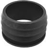 G.M.P Morsetto riduzione in gomma nera per tubo pvc F 90 mm/M 100mm