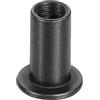 QUARKZMAN M6x15mm Dado Esagonale Testa Cava Inserto Dado Post Ghiera Dado Nero Ossido 20pz
