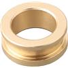 FABULETTA Lenza da pesca in ottone massiccio, mulinello per riparazione, liscio, durevole, riduce l'attrito, protegge la lenza, accessorio per pesca in acqua dolce e salata, oro, 1 pezzo (12 x 8 x 5 mm B)