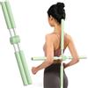 KAWENGIN 80 cm Bastone da Yoga,Bastone Stretching Allenamento,Correttore Posturale per La Schiena,Barra da Pilates Portatile,Raddrizzaschiena Correttore di Postura,Verstellbare Dehnung