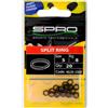 Spro Matt Black Split Ring - Anelli Elastici per Esche Artificiali, Spring per Cambiare Ganci, Anelli per ami da Pesca, Anello di Fissaggio
