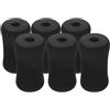 LOORGVEL 6 Coperture per Rulli in Schiuma per Piedi Nero, Compatibili con Attrezzature Palestra, Design Multifunzione in Gomma e Plastica per Sit-up e Allenamento