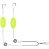 Genérico da pesca con doppio gancio, per esche per pesca a traina, pesca al pesce persico, 16,5 x 1 x 2 cm, viaggi, famiglia e