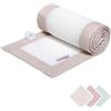 babybay Paracolpi 3D Mesh Royal, adatto per modello Boxspring XXL, beige a pois glitter oro