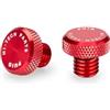 Puig 21805R Tappo Estetico Filetto Specchietto alluminio CNC, Rosso
