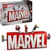LEGO Logo e Minifigure MARVEL - Modellino da Costruire con Supereroi Leggende di