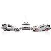 WELLY RITORNO FUTURO Modellini Film BOX 3 Auto DELOREAN Scala 1/24 DieCast DELOREAN