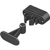 ProPlus Chiusura per porta di roulotte e camper ProPlus 362622V02BK, maniglia a molla nera per tenere la porta