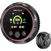 Wolf Guard 5IN1 Rivelatore di fumo e monossido di carbonio a spina e combinata di gas naturale combustibile, Batteria di backup, Sensore di temperatura e umidità per casa hotel RV HD13-CGS (Nero)